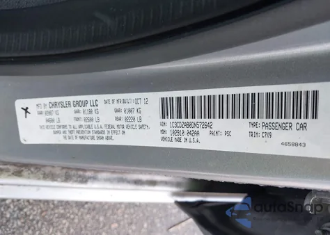 2013 Dodge Avenger Se from USA, damaged, VIN 1C3CDZAB0DN572642